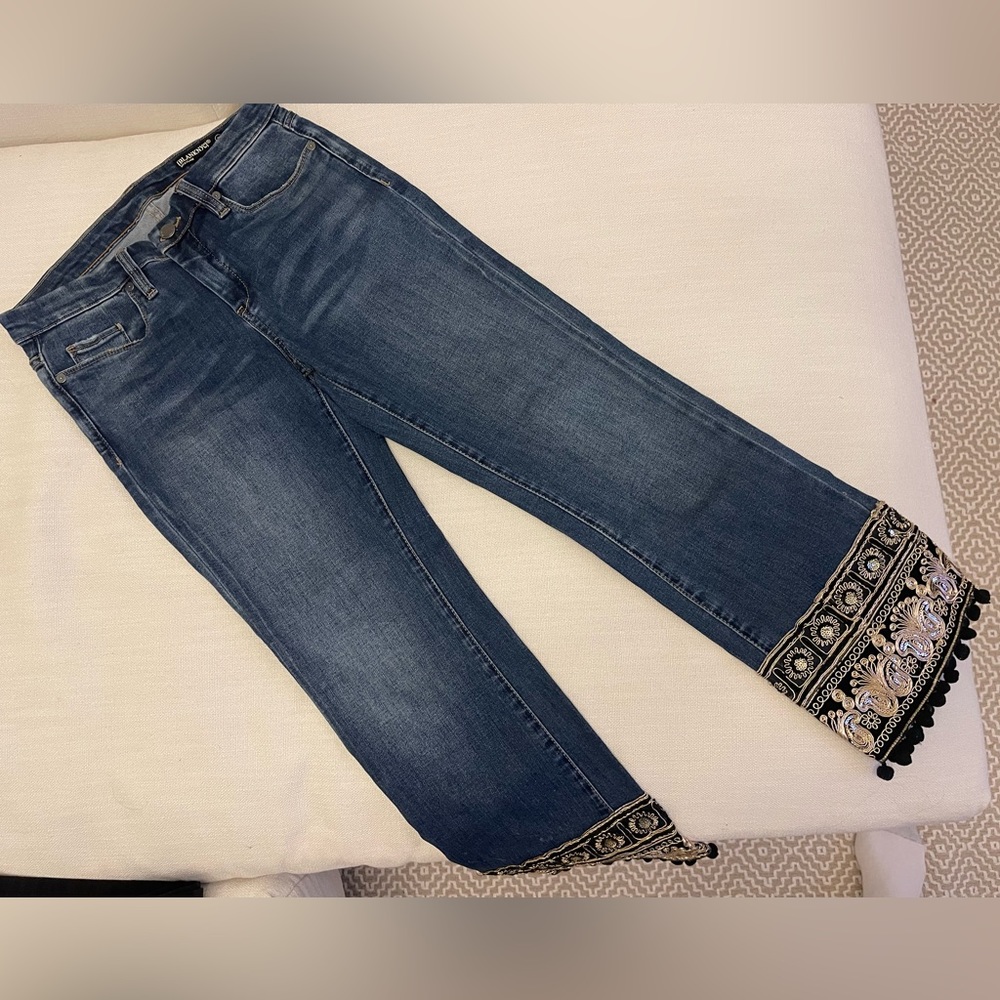 Blank NYC jeans with gold trim detail